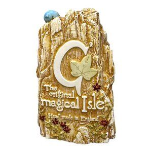 Magical Isle Hand Crafted Artisan Plaque For Collection Sign English Display